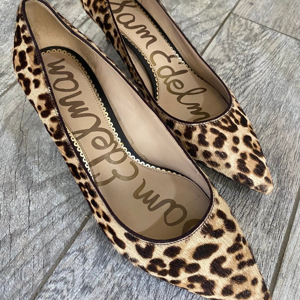 Sam Edelman Leopard Kitten Heels Size 9.5